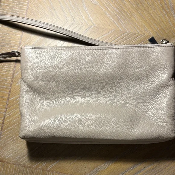Michael Kors taupe/light gray Leather Crossbody Bag - Picture 3 of 7